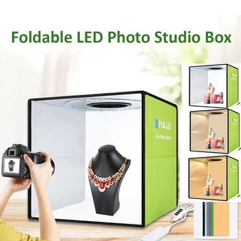 

30CM Lightbox Mini Foldable Ring Light Photography Photo Studio Softbox light box Studio Shooting Tent Box Kit with 6 Backdrops