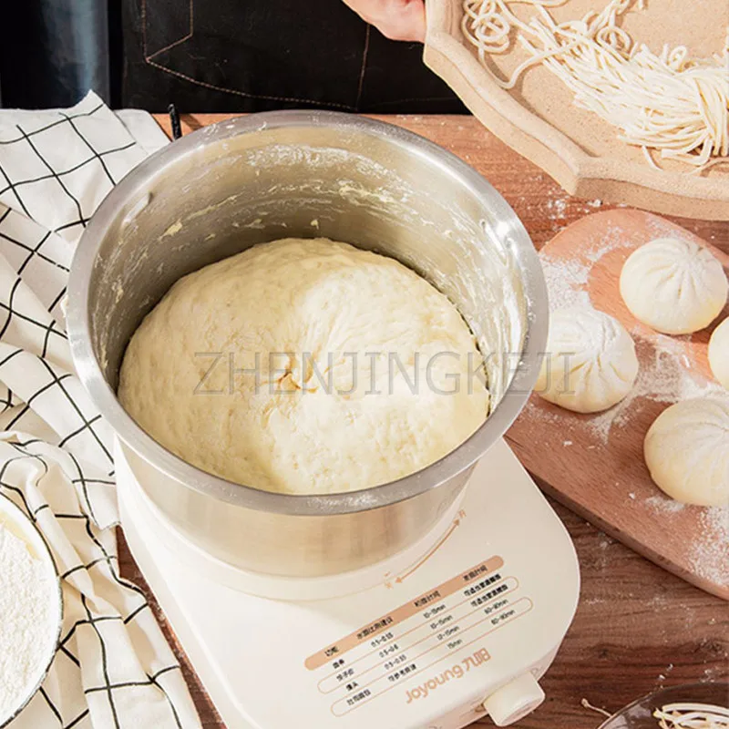220V Electric Dough Mixer Home Automatic Small Desktop Multi-function Stainless Steel Cook Machine Food Mixing Kitchen Appliance 3