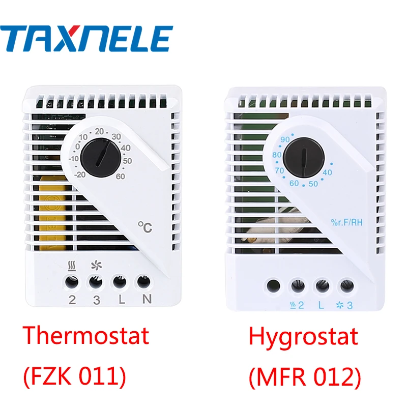 Термостат гигростат FZK011 MFR012 электрическая коробка механический регулятор температуры регулятор влажности вентилятор Нагреватель Охладитель