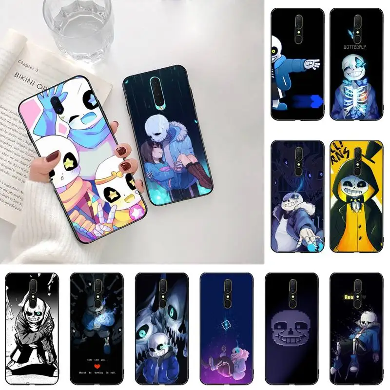 NBDRUICAI undertale sans doggo DIY окрашенная блестящая фотография для Oppo A5 A9 2020 Reno2 z Renoace 3pro