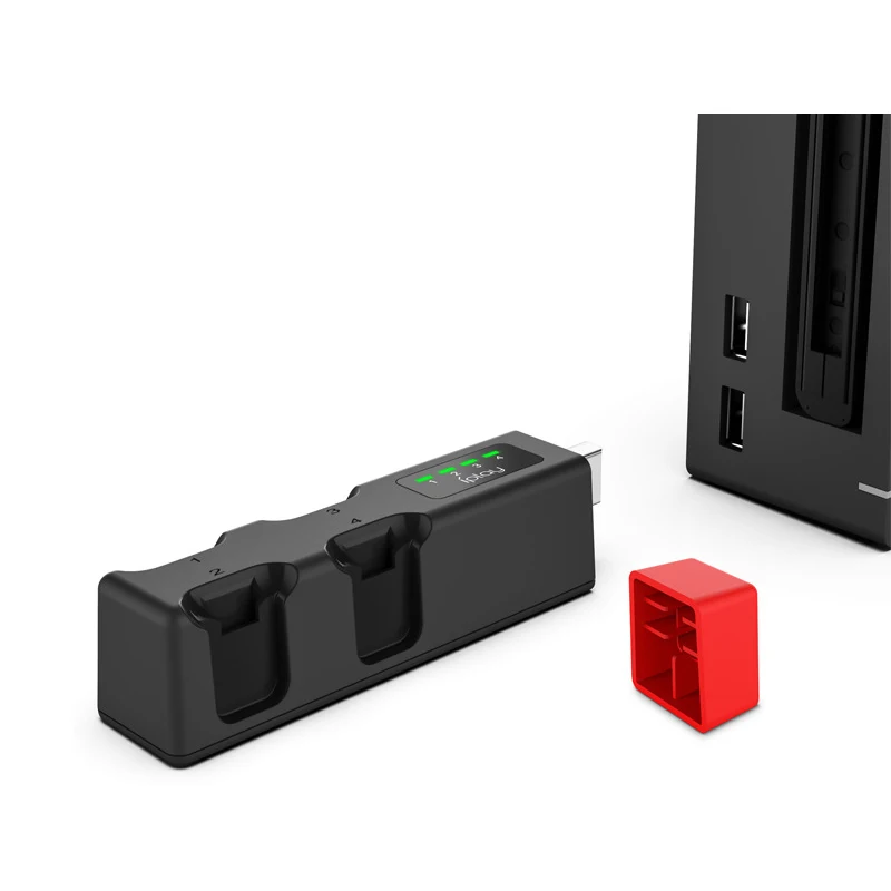 Przenośne Mini USB Hub bezprzewodowa ładowarka cztery ładowania stacji bazowej uchwyt dla Nintendo przełącznik Joycon NS kontroler akcesoria 5 Przenośne Mini USB Hub bezprzewodowa ładowarka cztery ładowania stacji bazowej uchwyt dla Nintendo przełącznik Joycon NS kontroler akcesoria 5