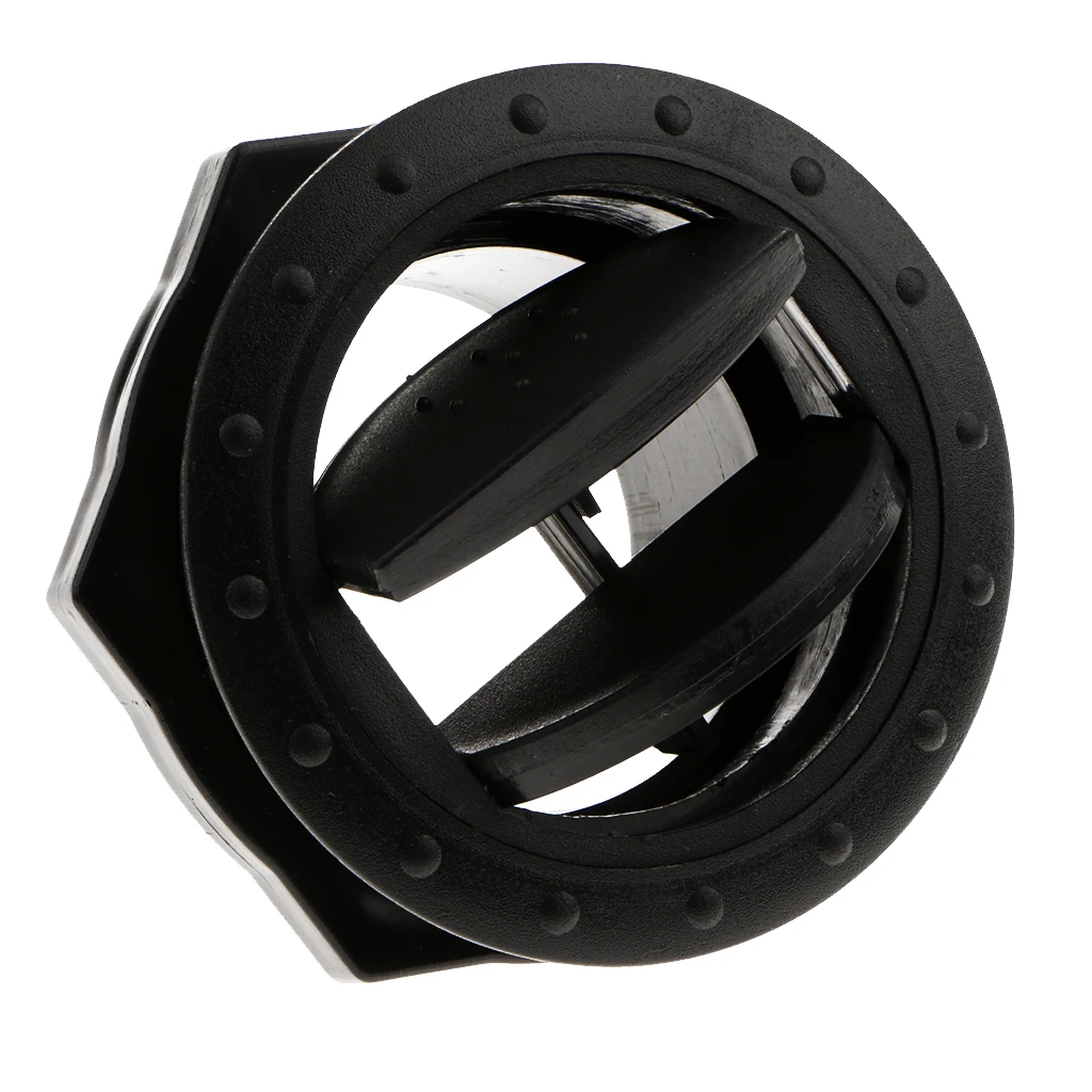 Set of 2 Universal RV Yacht Side Roof A/C Air Vent Exhaust Outlet, Install Hole: 60mm, Easy Installtion, Black