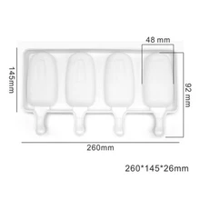 4 ячейки форма для мороженого замороженный десерт форма для выпечки пирожных с шоколадной начинкой антипригарный набор инструментов