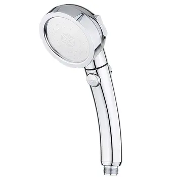 

Portable Size 3 Gears Handheld Home Pressurized Shower Head ABS Shower Mirror Hand Shower Head Bathroom Accessories