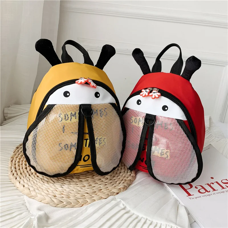 

Korean-style Children's Bags 2019 Summer Cute Cartoon Anti Lost Backpack Kindergarten Cool Ladybug Burden Relieving Backpack