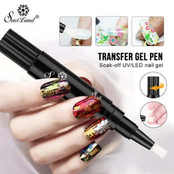 

Saviland Transparent Nail Foil Gel Glue Starry Sky Transfer Paper Clear Gel Need To Use with Foil Professional Nail Art