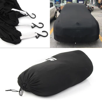 

Car Cover Outdoor Windproof Rain Snow Dust Protector For Volkswagen Sedan V.W Black