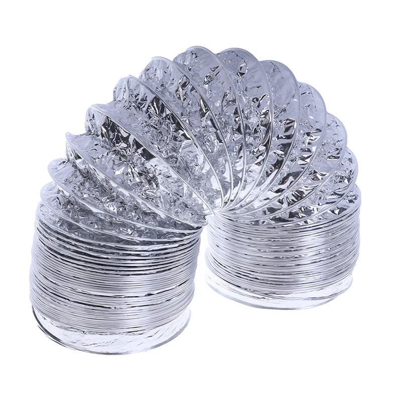4 Inch 100mm Ventilator Pipe PVC Aluminum Tube Ventilation Hose Flexible Exhaust Duct 3/2M Air System Vent Bathroom | Инструменты