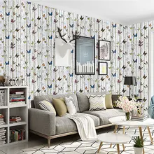 Производители оптом стиль 45 см обои Красочные бабочки дерево творческие современные декорации в помещении обои FX8021