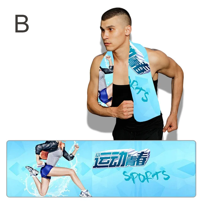 Cold Dry Cooling Sports Towel Printed Quick Dry Strong Absorbent Sweat Towel Golf Towel For Fitness Microvezel Handdoek Haar B