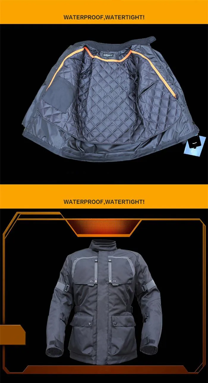 Новая мотоциклетная куртка, брюки, сохраняющие тепло, водонепроницаемая сетчатая ткань, для верховой езды, Touring Armor, мото брюки, костюм, защитные накладки