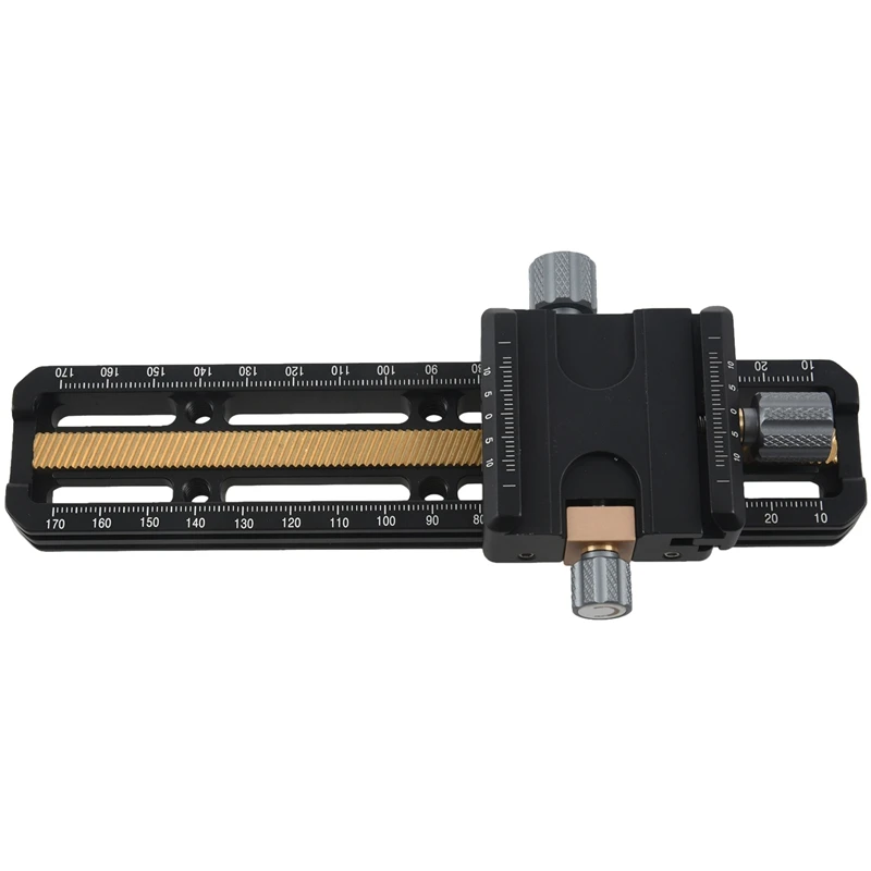 

Macro Focusing Rail Slider Close-Up Shoot Head with Arca-Swiss Fit Clamp Quick Release Plate for Tripod MR-180 180Mm