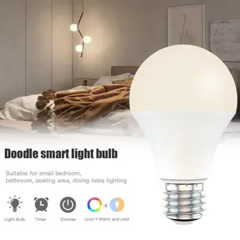 

New Wifi Smart LED Bulb RGB CW WW light Bulb 9W 110V-220V LED Lamp Work with Alexa/Google Home TUYA/Smart life APP Control
