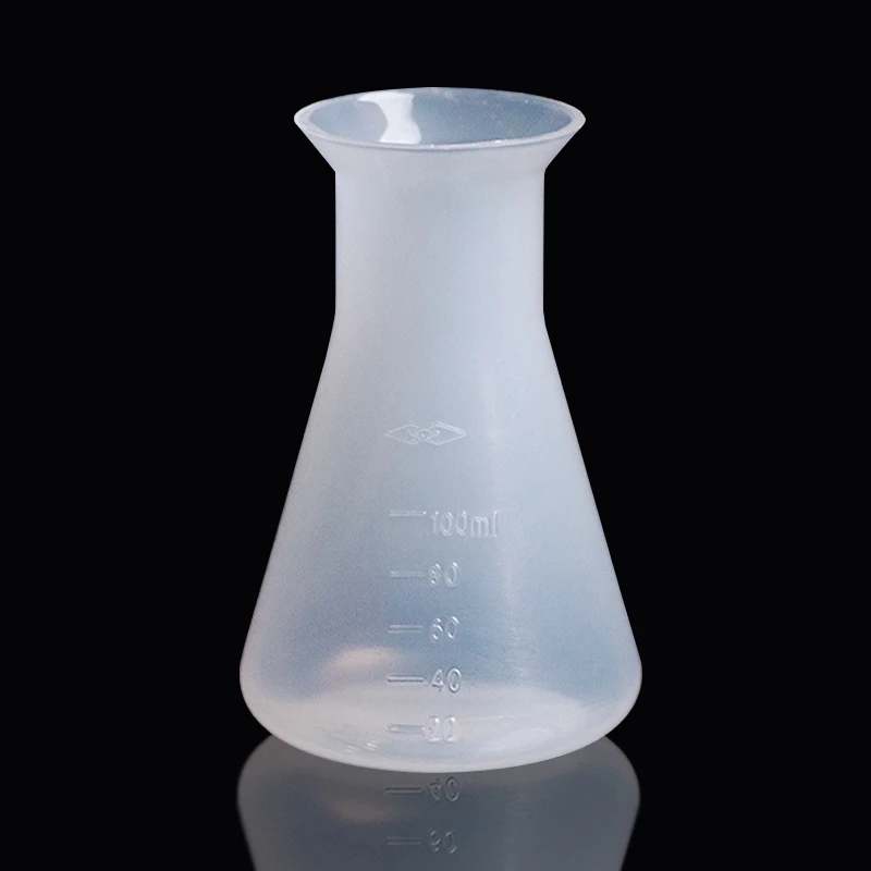 

50ml to 2000ml Lab Plastic erlenmeyer flask conical container bottle for laboratory experiment