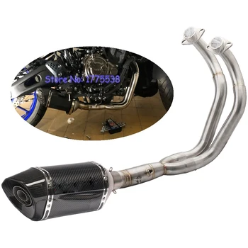 

MT07 FZ07 Motorcycle Exhaust Muffler Full System Front Pipe for Yamaha MT 07 FZ 07 Tracer 2014-2018 XSR700 2016-2017 Escape Moto