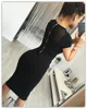 Las mujeres de malla empalme vestidos de manga corta talla grande S-XXXXXL noche Sexy Bodycon Club cremallera vestido de verano Midi lápiz vestido caliente ► Foto 2/5