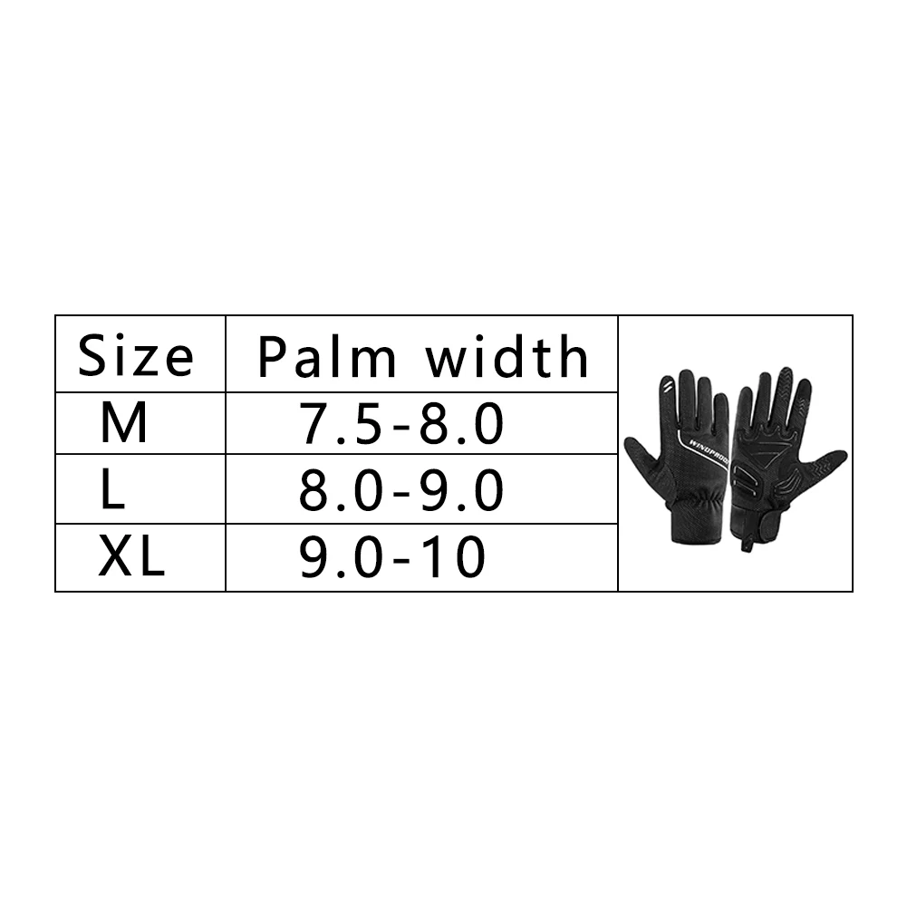 Outdoor Warm Accessories Full Finger Sports Cycling Gloves Hiking Touch Screen Soft Portable Waterproof Windproof Shockproof