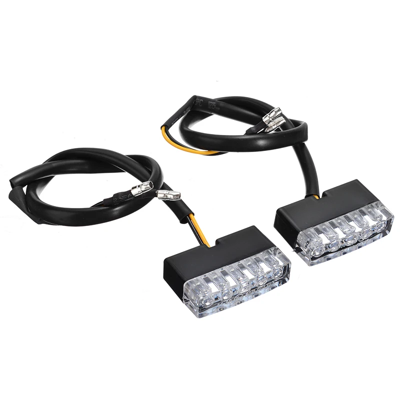 

2X Amber Motorcycle LED Turn Signal Light Universal for Motorbike Bike Indicator Blinker Light DC 12V