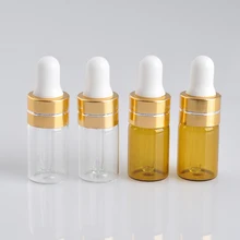 3ml Empty Glass Dropper Bottles With Pipette Essential Oil Sample Travel Refillable Bottles Maquillaje Maquiagem TSLM1