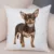 Lovely Pet Animal Pillow Case Decor Cute Little Dog Chihuahua Pillowcase Soft Plush Cushion Cover for Car Sofa Home 45x45cm 19