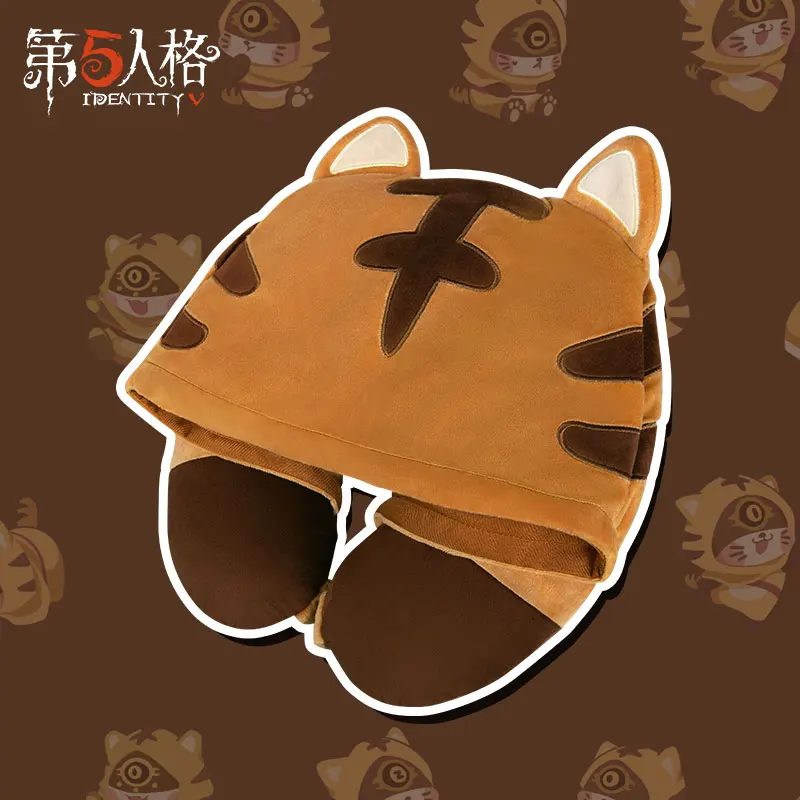 

Anime Identity V Eli Clark Longing Tiger Cosplay Cute Plush Hat Neck Protector Siesta Sleep Hat U-Shape Pillow Doll Xmas Gift