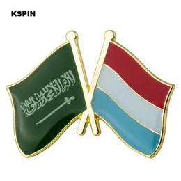 XY0486-9 Флаг Саудовской Аравии Флаг дружбы нагрудные булавки флаг нагрудные булавки значок с флагом страны флаг значок брошь - Цвет: XY0486-9