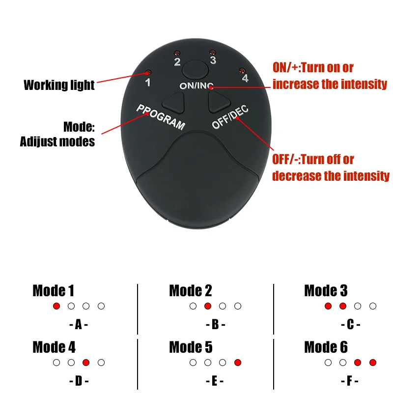 6 modes of muscle stimulator EMS massager Hip muscle stimulator slimming body shaping machine butt vibration massager