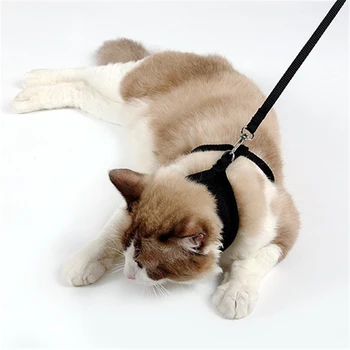 

Breathable Cat Chest Strap Walking Leads Leash Safety Outdoor Pet Collar Harness Set Adjustable Puppy Vest for Small Medium Dogs
