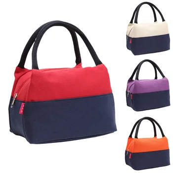 

Kitchen Large Capacity Lunch Bag Color Matching Food Container Office With Handle Portable Thermal Insulation School Leakproof