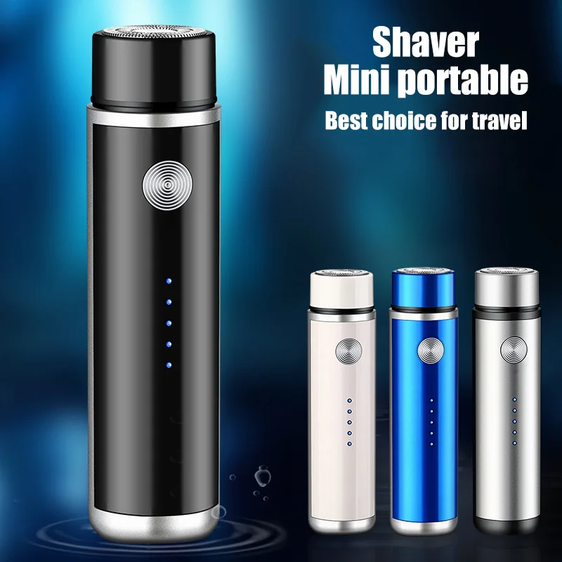 Mini Electric Shaver for Men's Razor Portable Beard Trimmer Travel USB Washable Razor Rechargeable Face Full Body Shave Travel