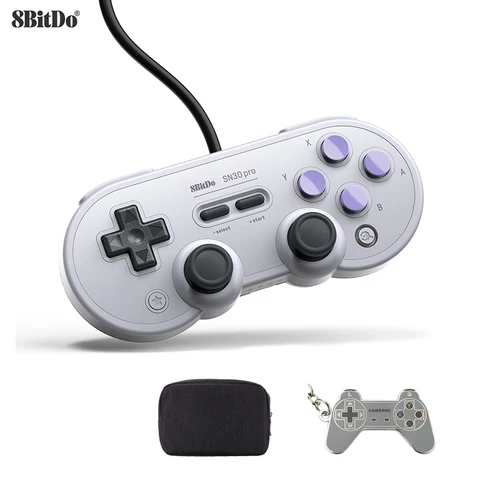 Controlador com Fio para Windows Bitdo Gamepad Vapor Windows Raspberry pi Interruptor sn Edição 8 Sn30 Pro Usb