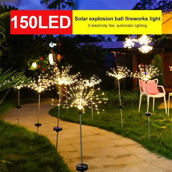 

Solar Energy Garden/Yard Fairy Bouquet Dandelion Lights Creative Solar Fairy Light Firework String Light Christmas Home Wedding