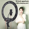 18 inch LED Ring Light 3200-5600K 416pcs Led Bead 65W Photography Lighting LED Ring Lamp Without Tripod for Makeup Video YouTube ► Photo 1/6