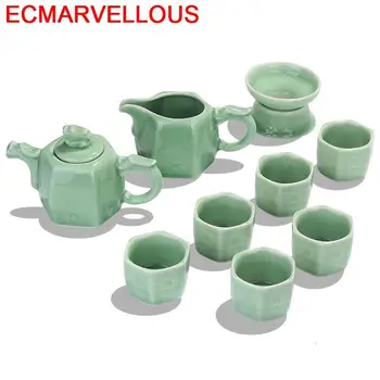 

Cucina Shabby Chic Afternoon Tea Bedroom Decor Mutfak Aksesuarlari Home Decoration Accessories Chinese Teapot China Teaware Set