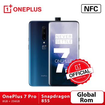 Перейти на Алиэкспресс и купить В наличии, смартфон OnePlus 7 Pro с глобальной прошивкой, камера 48 МП, Восьмиядерный процессор Snapdragon 855, 6,67 дюйма, 2K + жидкий AMOLED экран, разблокировк...