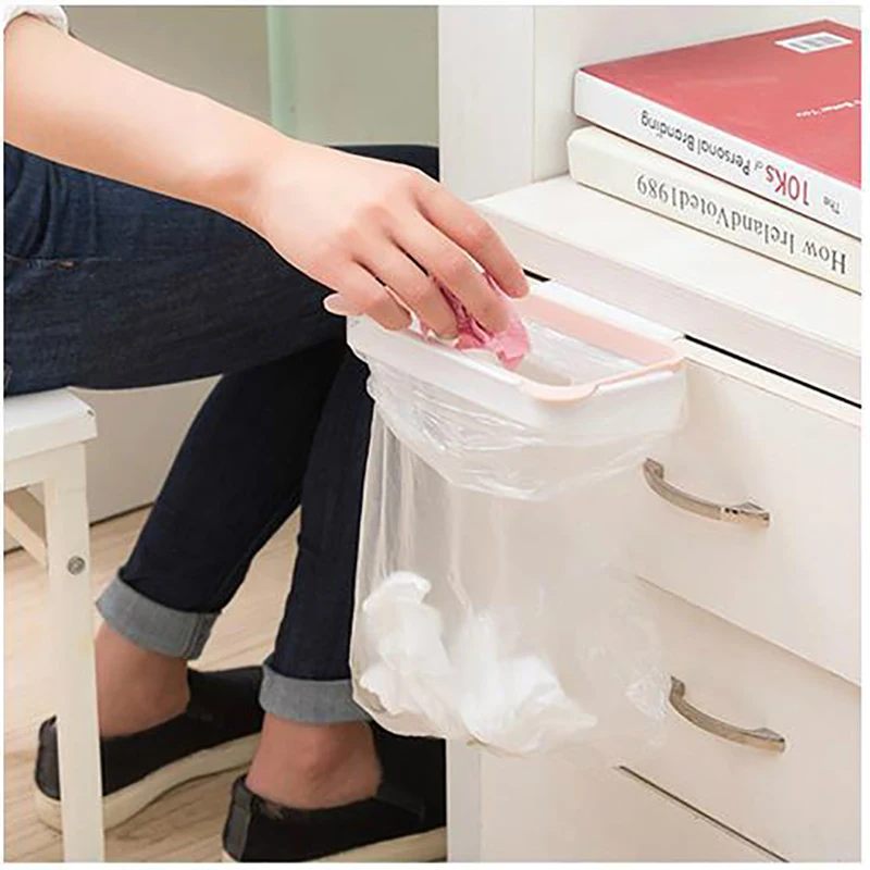 

Kitchen Rubbish Bag Storage Racks Garbage Stand Can Holder Hanging Kitchen Cabinet Home Towel Hanging Container Products