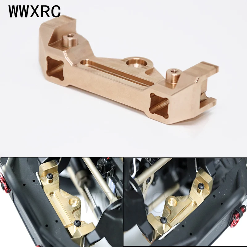 Латунный передний бампер-кронштейн для 1/10 YK4103 YK4102 YK4082 RC Crawler металлические