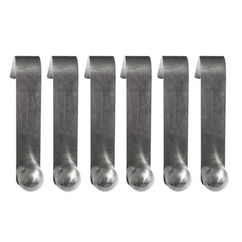 

6 Pieces 8mm Solid Lightweight Kayak Paddle Tube Spring Snap Clips Tent Pole Clip