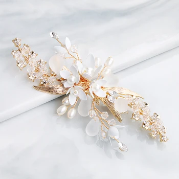 Miallo Bridal Hair Accessories Wedding Hair Clips for Women Party Pearl Crystal Jewelry Bride Headpiece Prom Bridesmaid Gift 3
