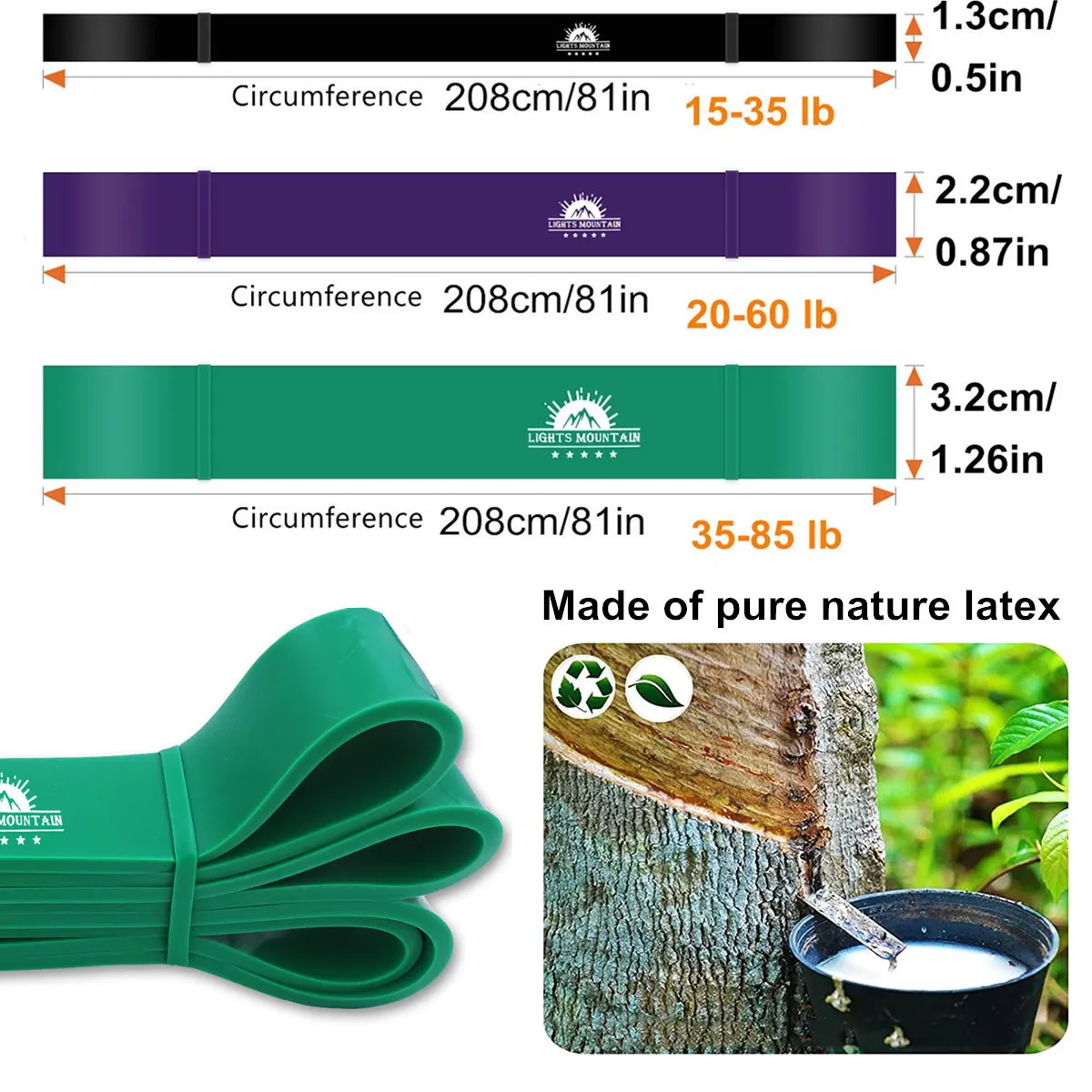 Resistance Bands with Aluminum Alloy Bar Gym Handles Door Anchor