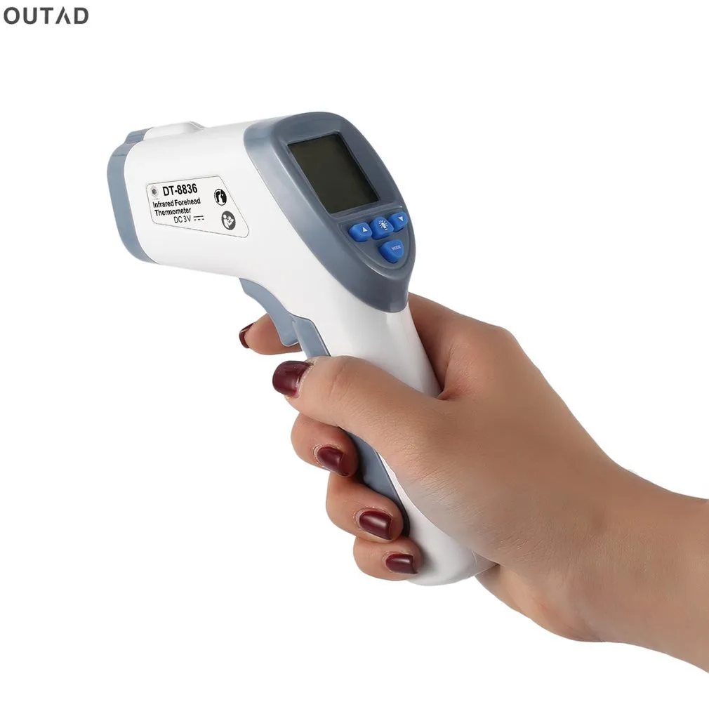 Детский лоб цифровой термометр инфракрасный Детский Взрослый Бесконтактный инфракрасный термометр с ЖК-подсветкой уход за здоровьем ребенка