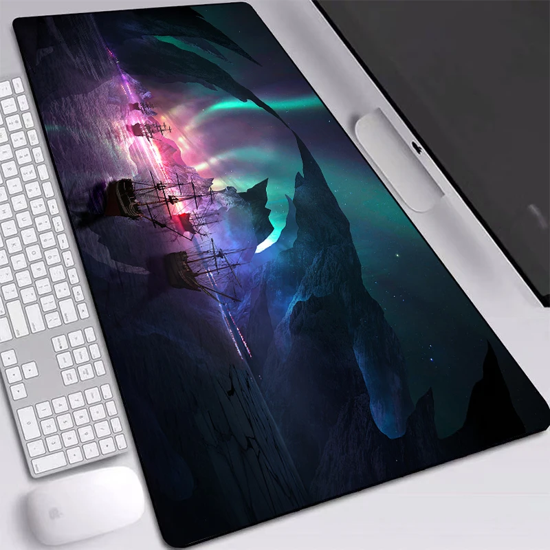 

Sailing Ship HD Wallpaper Mouse Pad Anti-slip Rubber Ordinary and RGB Glowing Simple Desktop Pad Computer Accessories