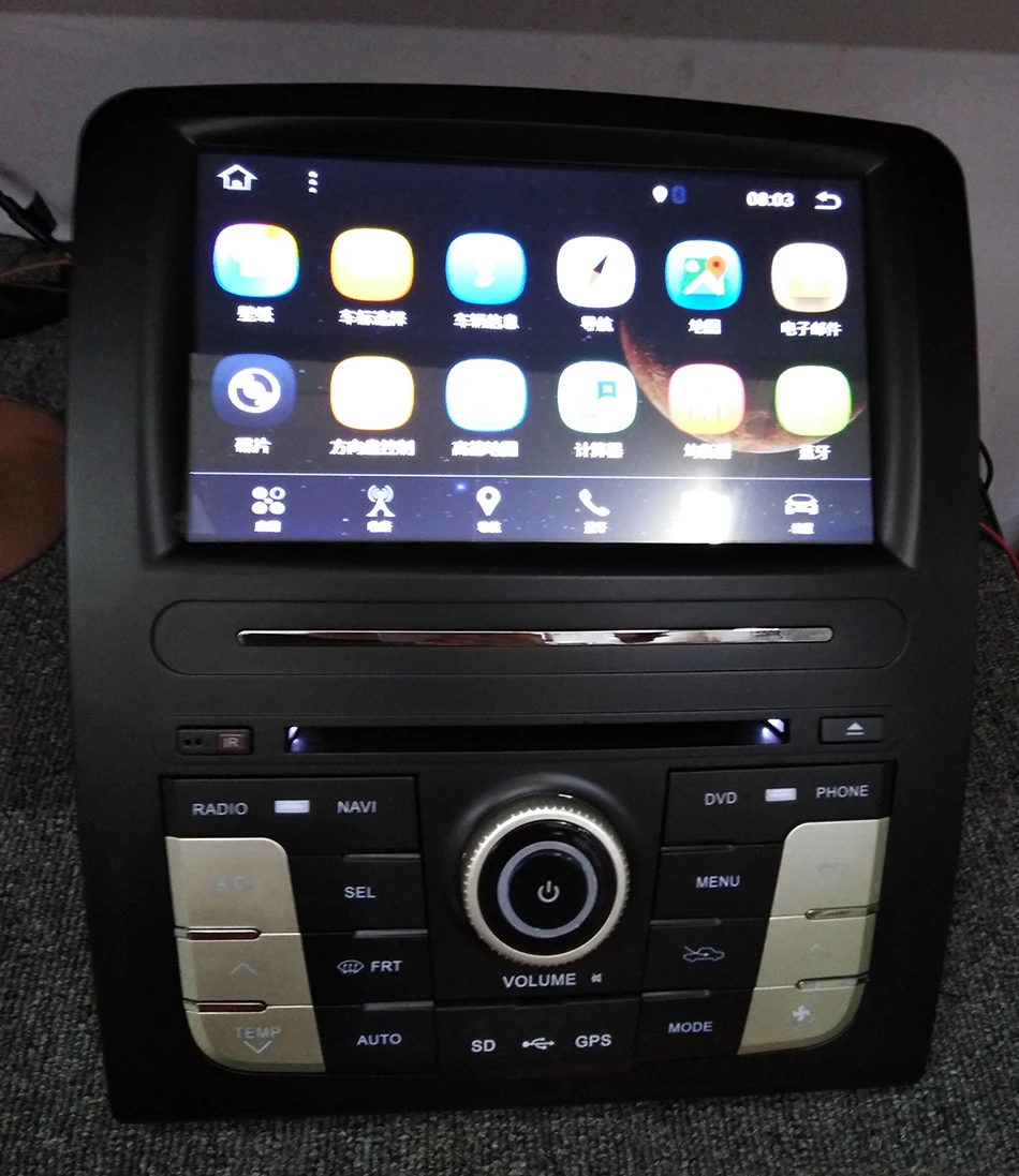  Android car radio gps 2din for hover H3 2003 2009 with wifi 4g quad cord 2g ram 16 flash steering w