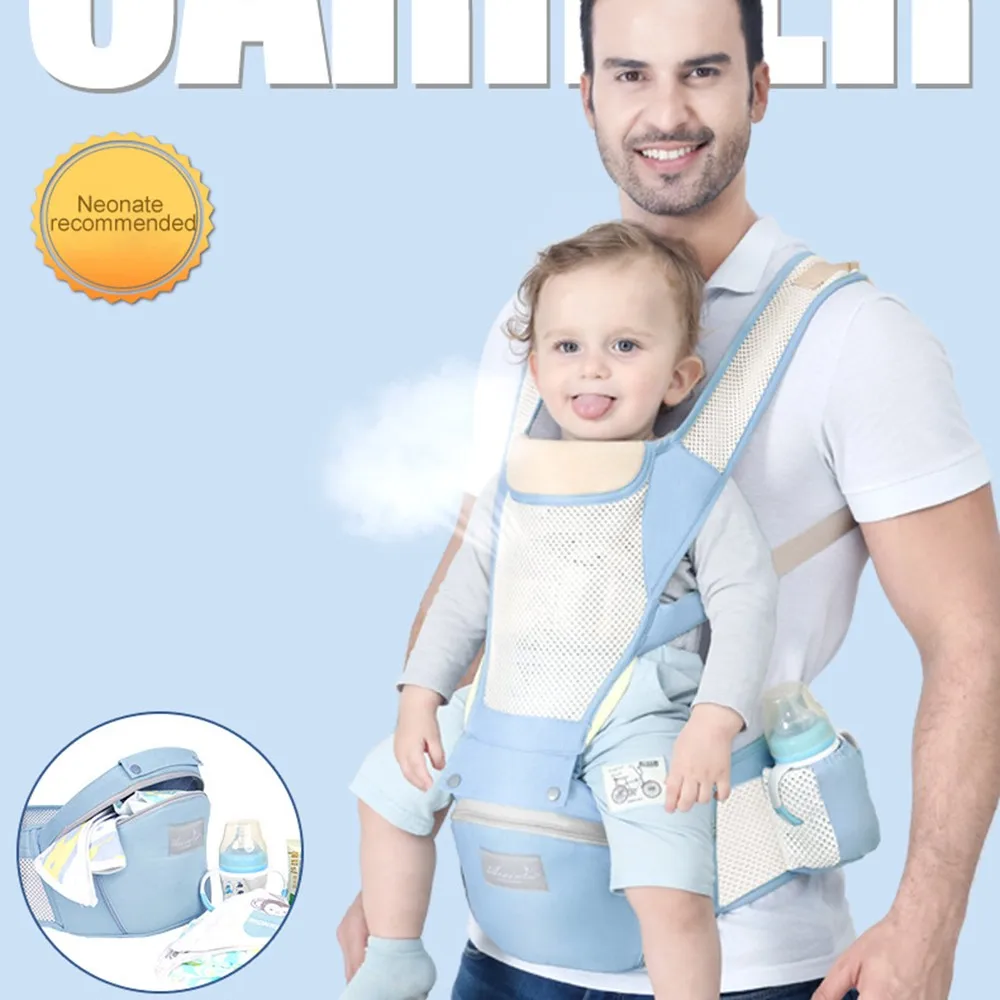 Кенгуру Хипсит(пояс для ношения ребенка) Новорожденные ходунки хлопок сетка Лето осенний рюкзак Хипсит путешествия передняя сторона сумка повязка кенгуру