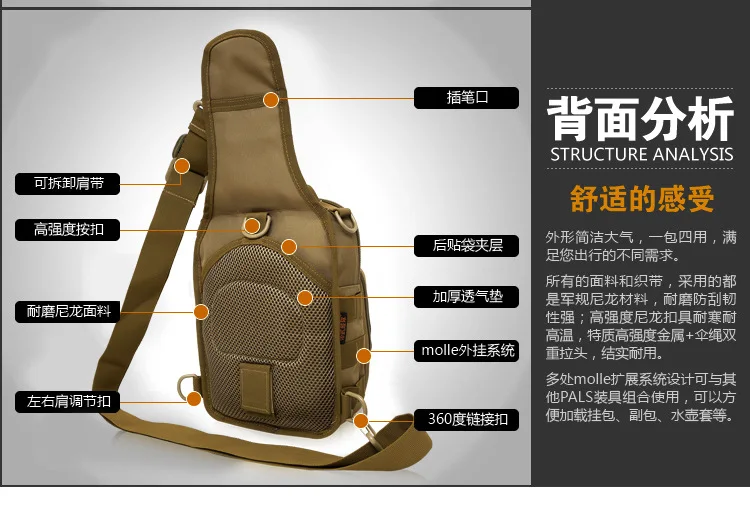 Армейский болельщик тактическая нагрудная Сумка женская повседневная спортивная сумка для верховой езды Мужская сумка Уличная камуфляжная нагрудная сумка IPAD34 одноплечная