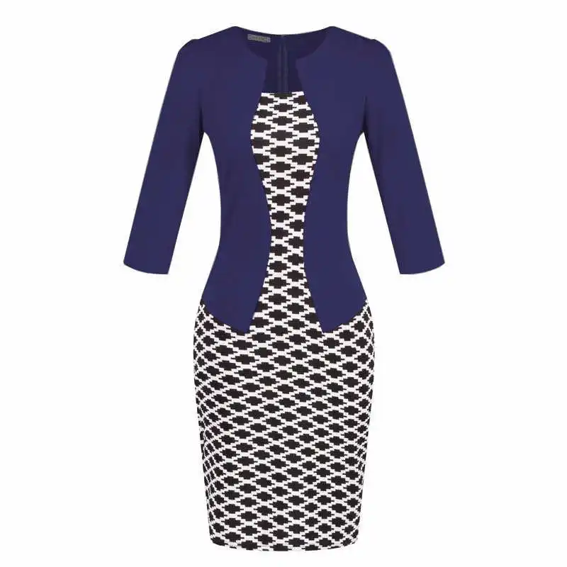 Ремень карандаш формальное платье-футляр Для женщин Bodycon Вечерние офисные элегантное платье работы Бизнес