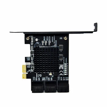 

Cables Replacement Stable Computer Plastic 6 Port PCIE To SATA3.0 Expansion Card Adapter High Speed 6Gbps Accessories Controller
