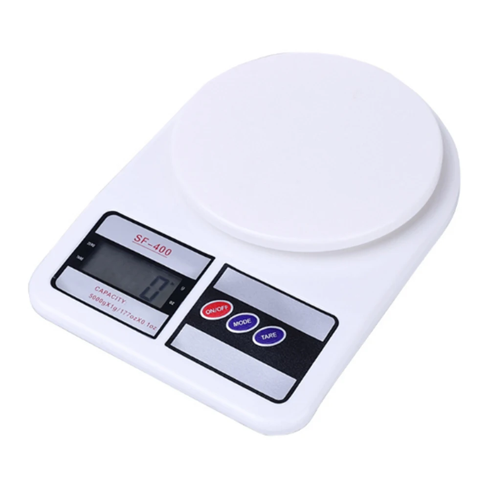 

1PC Portable 5kg Digital Scale LCD Electronic Scales Steelyard Kitchen Scales Postal Food Measuring Weight SF400