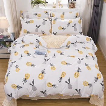 

Pineapple Fruit Print Girl Boy Kid Bed Cover Set Duvet Cover Adult Child Bed Sheets And Pillowcases Comforter Bedding Set 61071