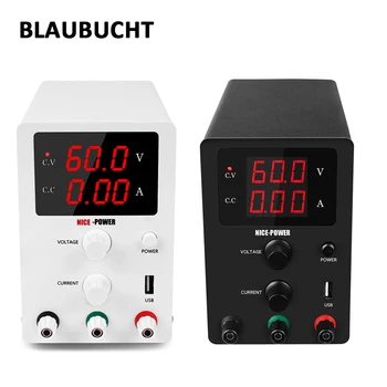 

BLAUBUCHT 60V 5A Lab DC Switching Power Supply Adjustable Bench Source Digital Voltage Regulated Current Regulator 220V or 110V